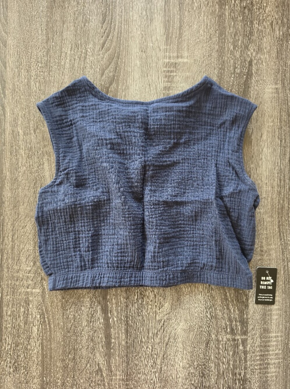 NWT Express Crew Neck Elastic Waist Cropped Tank